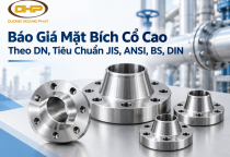 Báo Giá Mặt Bích Cổ Cao Theo DN, Tiêu Chuẩn JIS, ANSI, BS, DIN