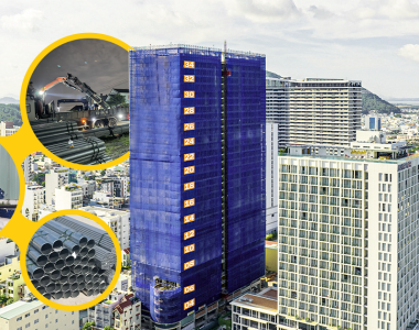 CUNG CẤP VẬT TƯ THÉP CÔNG TRÌNH: KHU CĂN HỘ DU LỊCH ĐA CHỨC NĂNG BMC QUY NHƠN