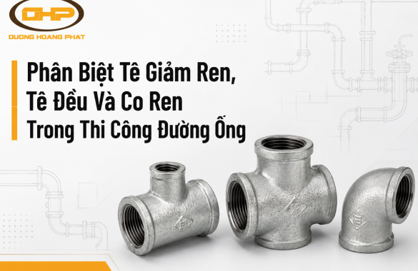 Phân Biệt Tê Giảm Ren, Tê Đều Và Co Ren Trong Thi Công Đường Ống